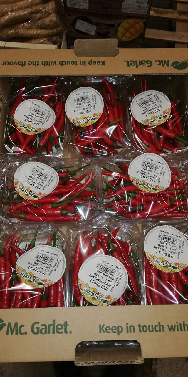 vendita di peperoncini