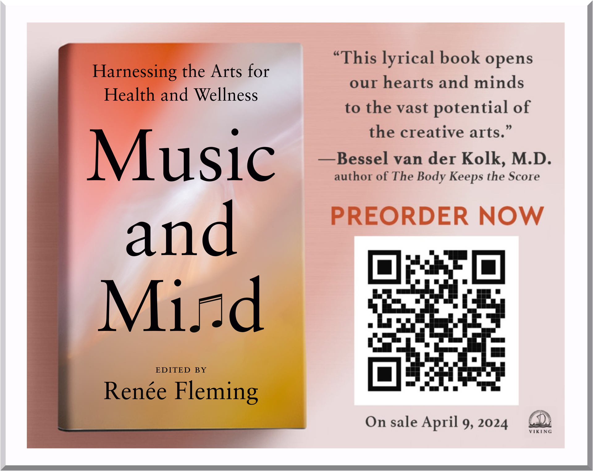 Dr. Tomaino has Contributed a Major Chapter to Renée Fleming Book 'Music and Mind'