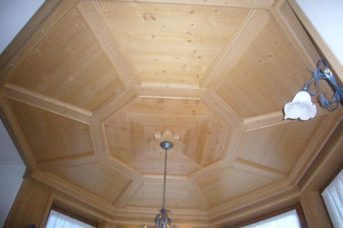 rivestimento tetto in legno