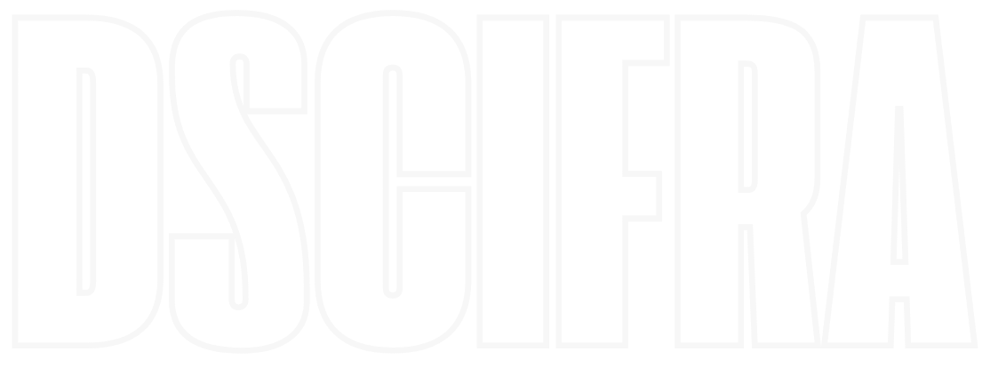 The word DSCIFRA is written in white on a TRANSPARENT background.