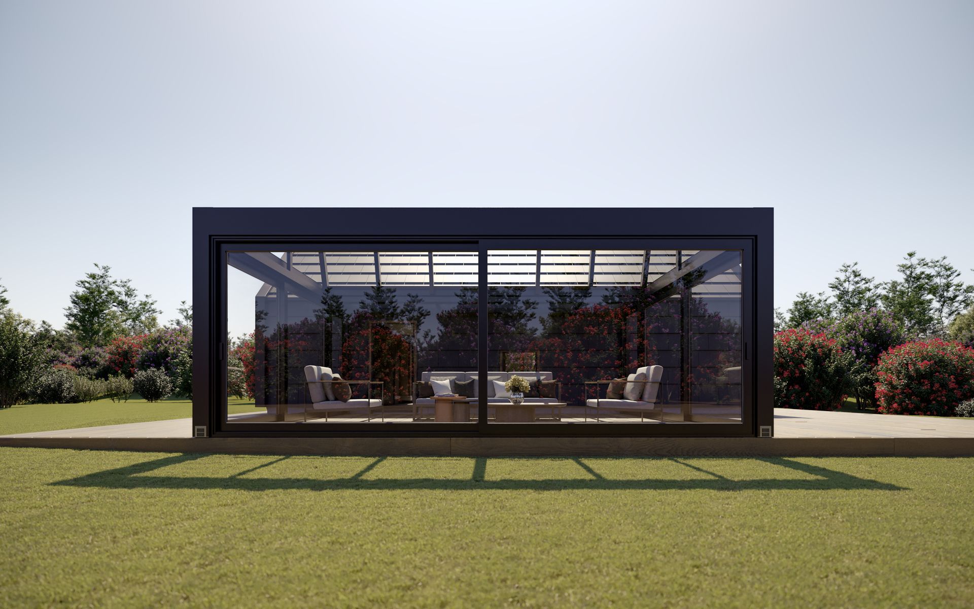 A house with a lot of windows - Freehold, NJ - Awning Design Inc