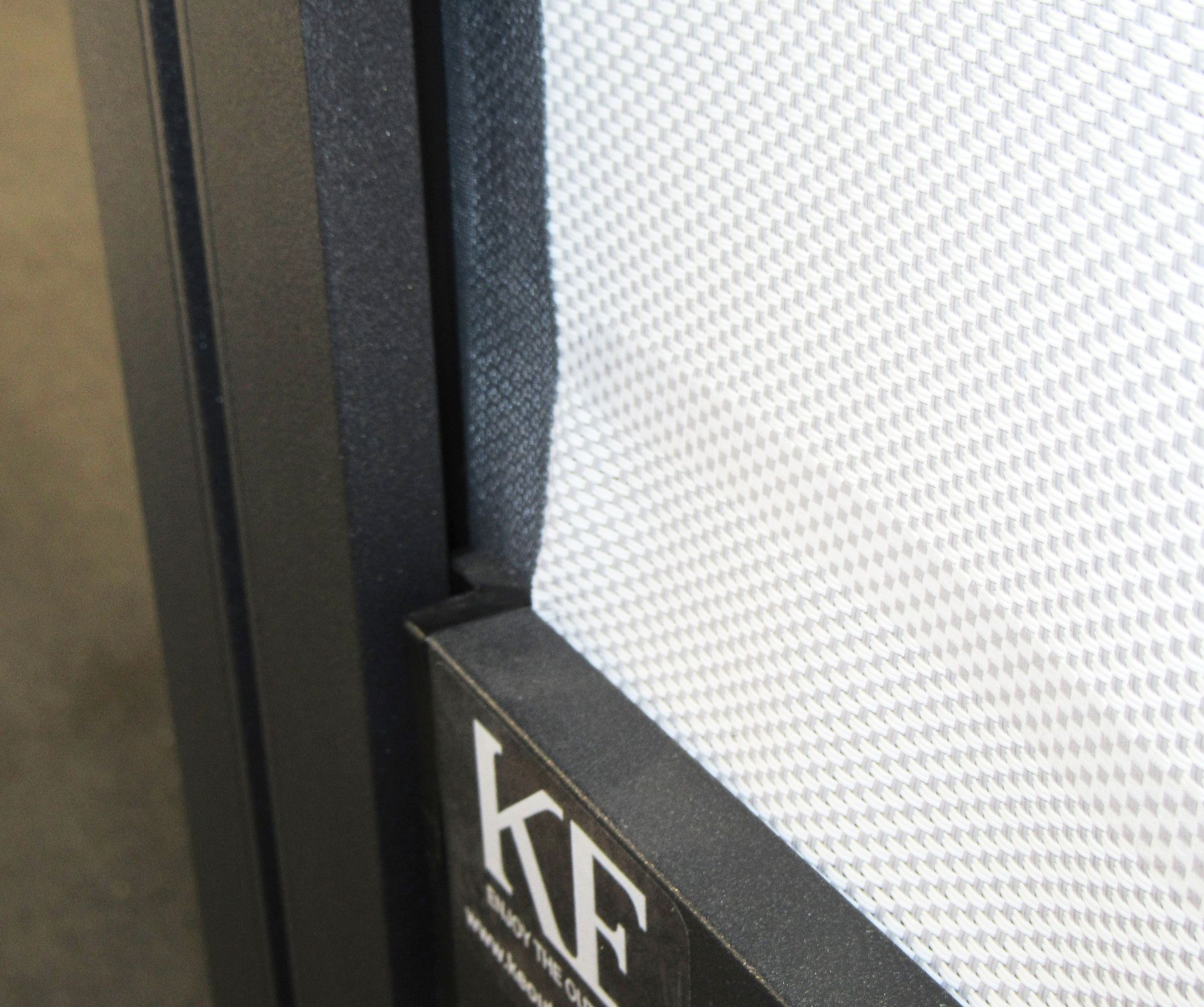 A close up of a sign that says kf on it - Freehold, NJ - Awning Design Inc