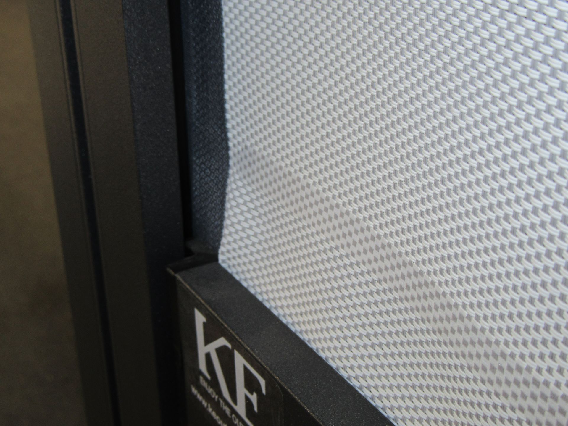 A close up of a sign that says kf on it - Freehold, NJ - Awning Design Inc