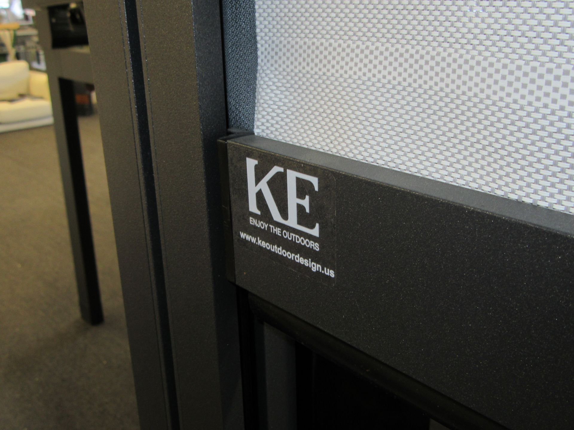 A close up of a sign that says ke on it - Freehold, NJ - Awning Design Inc