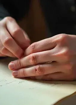 college student in laredo, tx who has a problem with biting nails and fingers showing his nails bitten to the nub