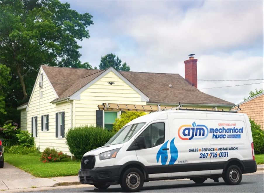White van with the logo 