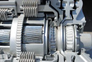 A close up of the inside of a gearbox