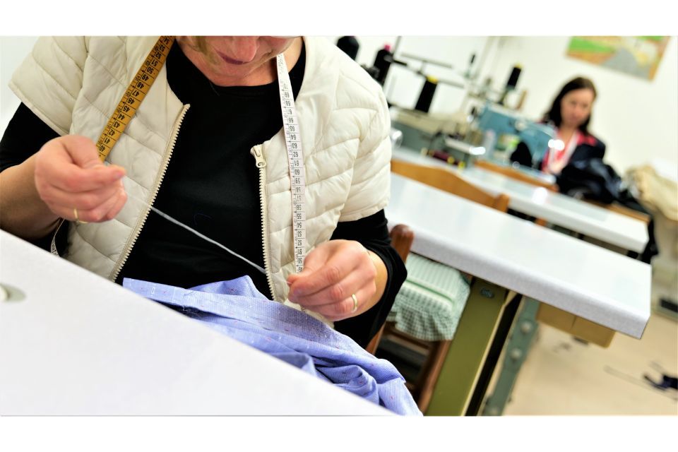 sartoria interna al punto vendita