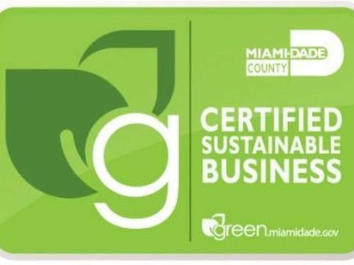 Miami Dade County certified sustainable business