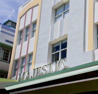 A building with the word majestic on it