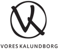 A black and white logo for vores kalundborg