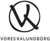 A black and white logo for vores kalundborg