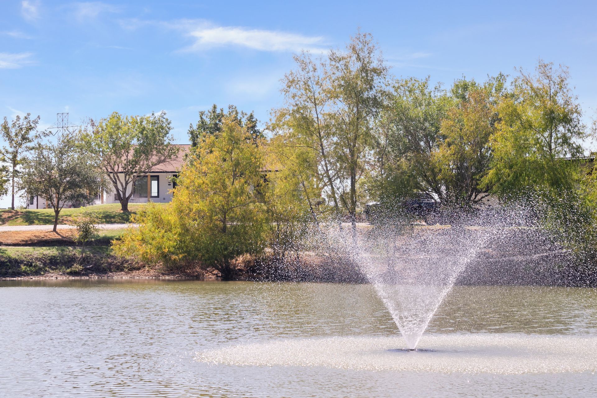 placeholder of an rv site near a pond