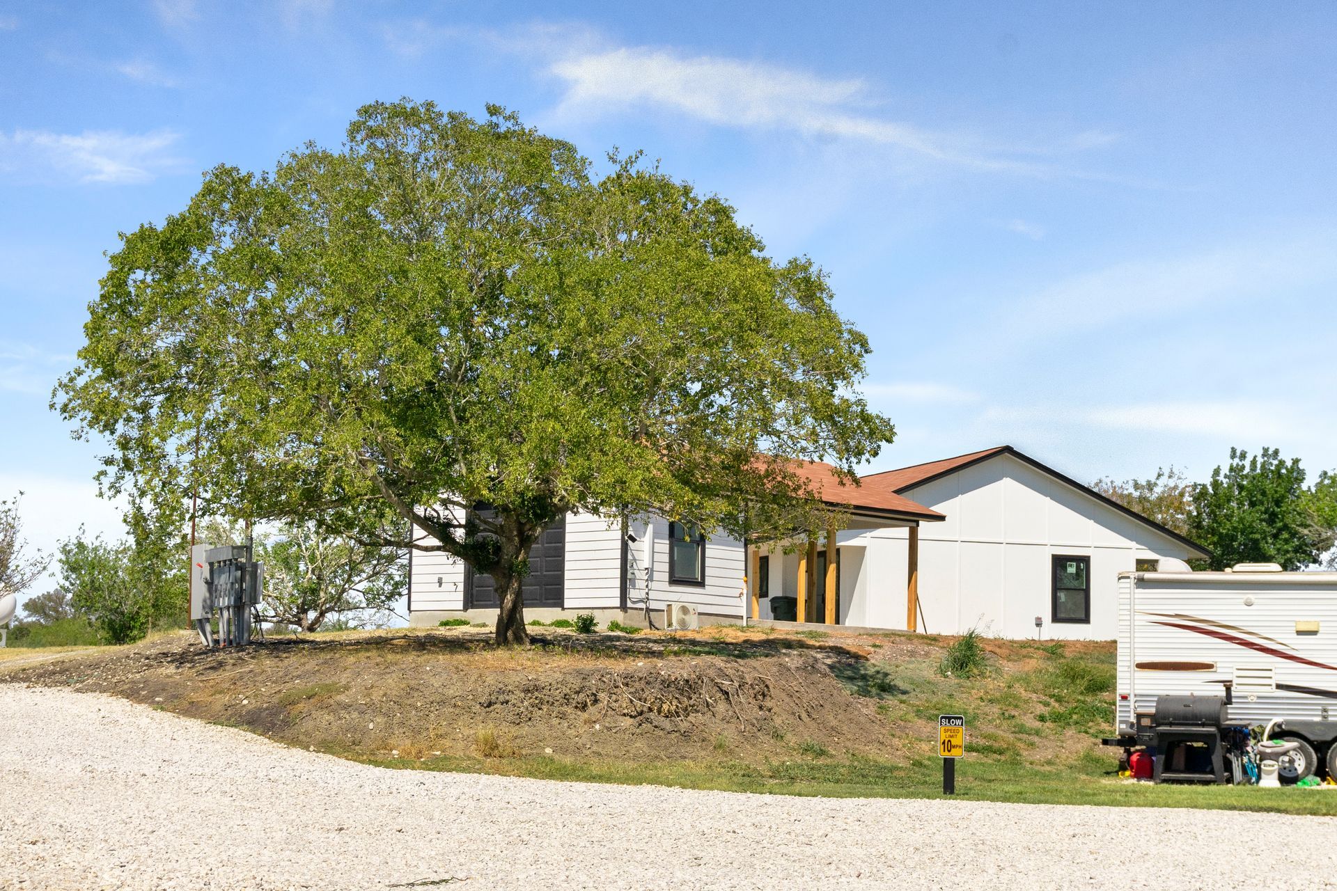 Headquarters tree at Long Creek RV Park New Braunfels TX