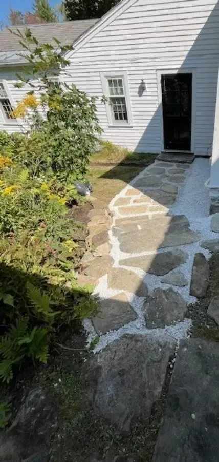 re-set the stones in this walkway