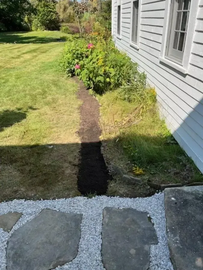 installed drainage for proper runoff