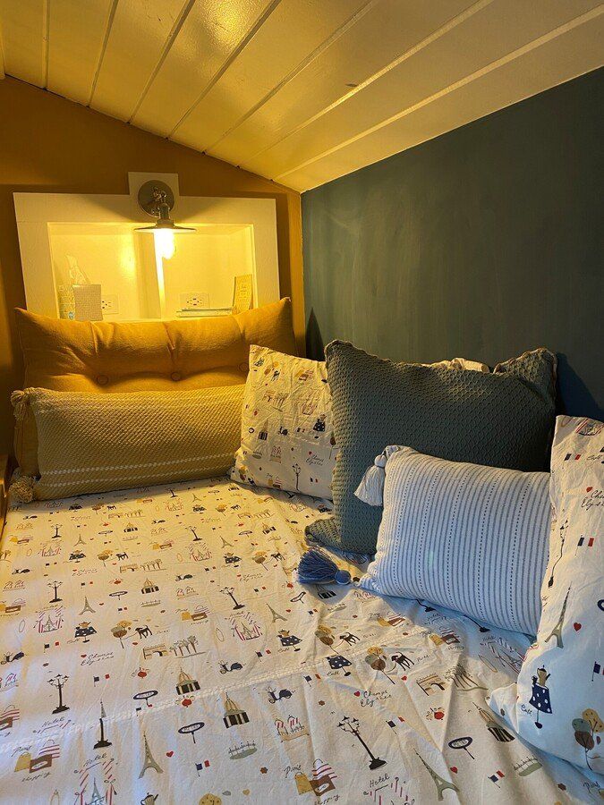 Built in cabinet with lighting and electrical