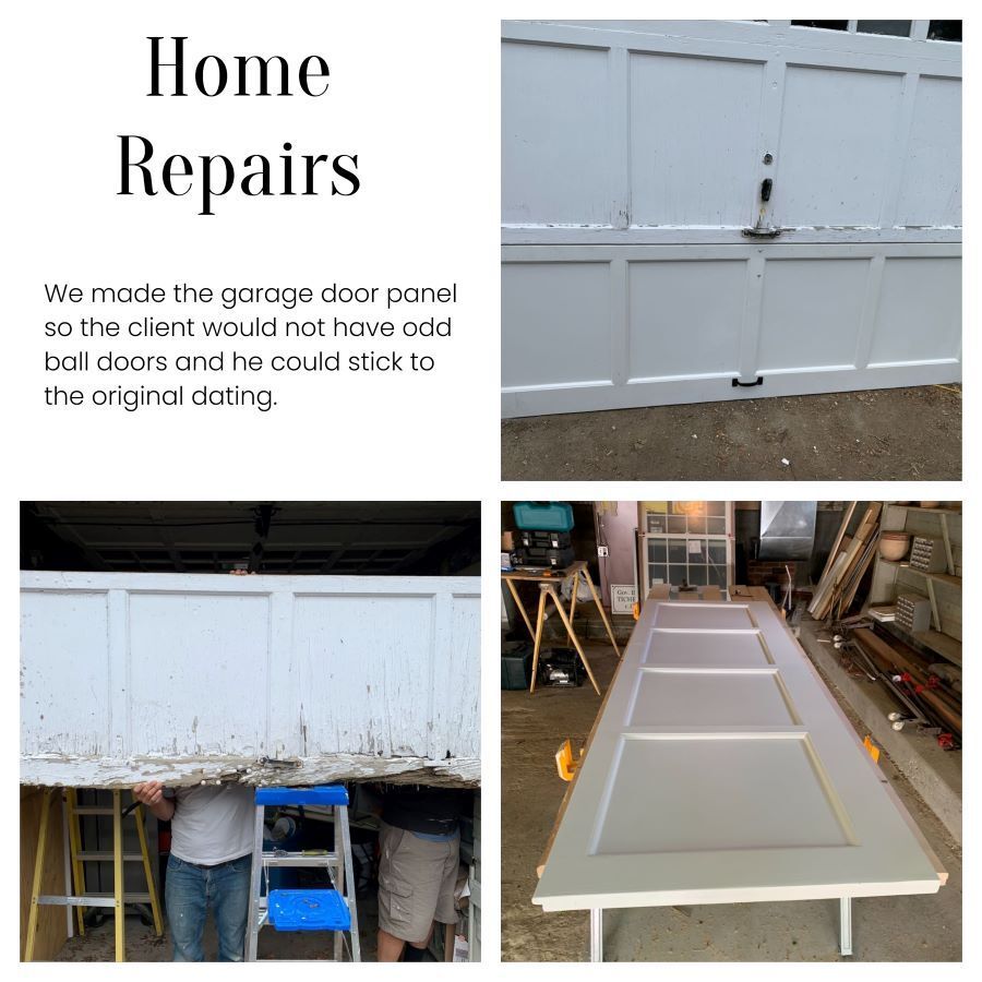 Garage door repair by Al Clayton Construction Services.