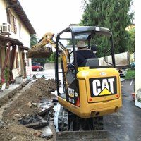 Scavo per acquedotto