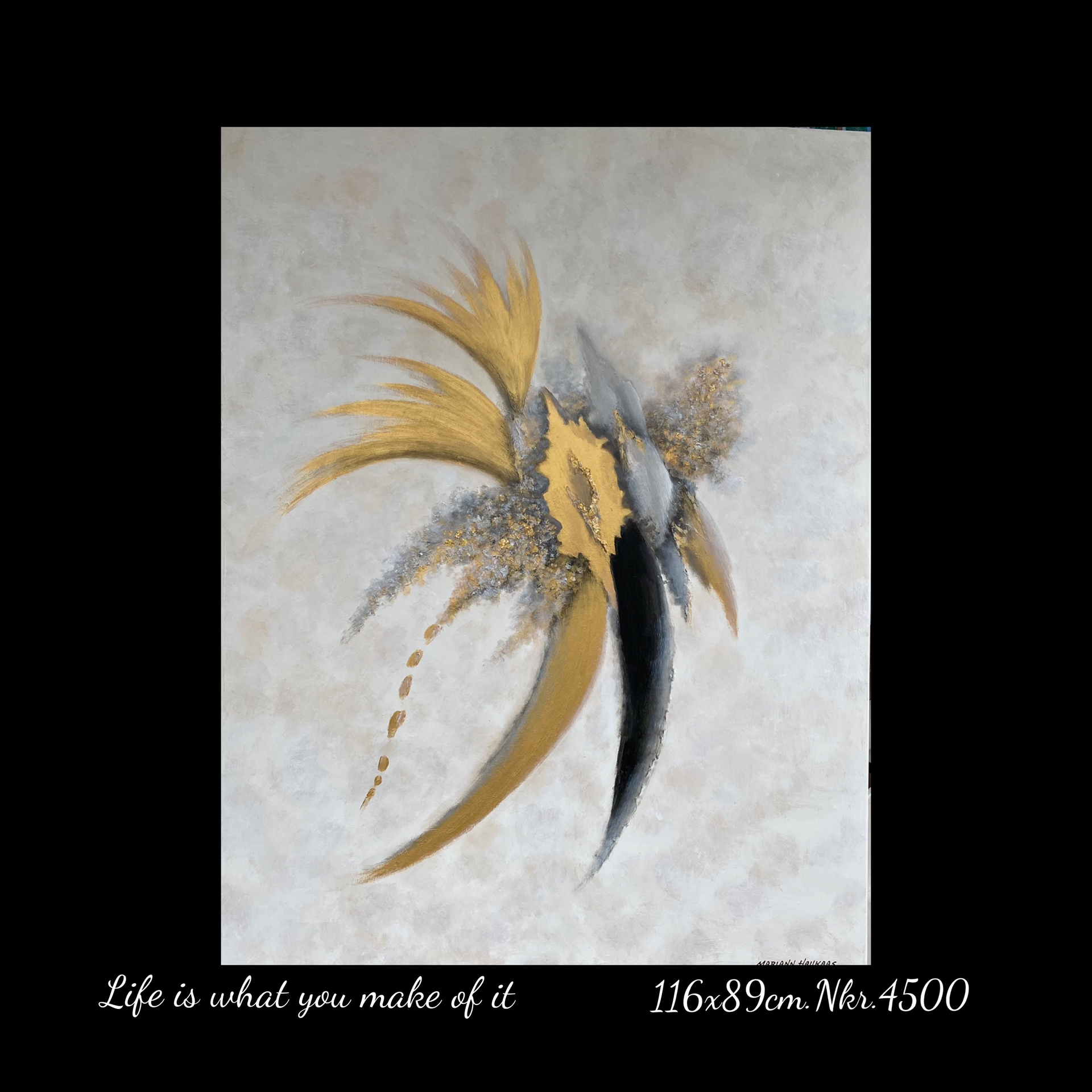 A picture of a flower with the words life is what you make of it