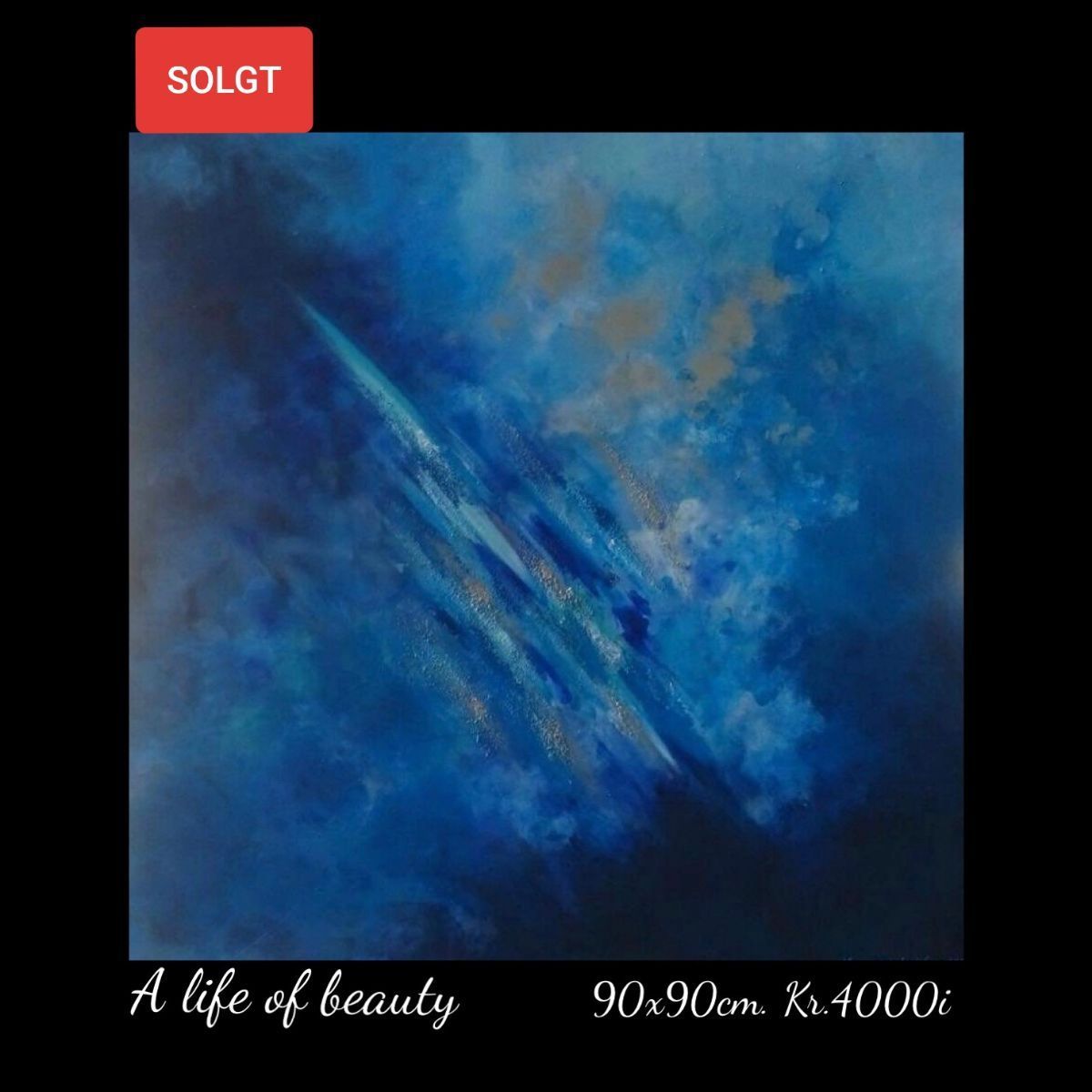 A painting of a life of beauty is for sale