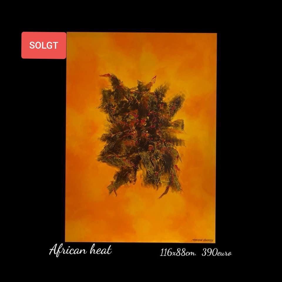A painting of african heat is for sale