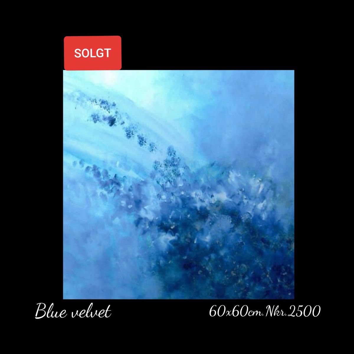 A painting of blue velvet is being sold