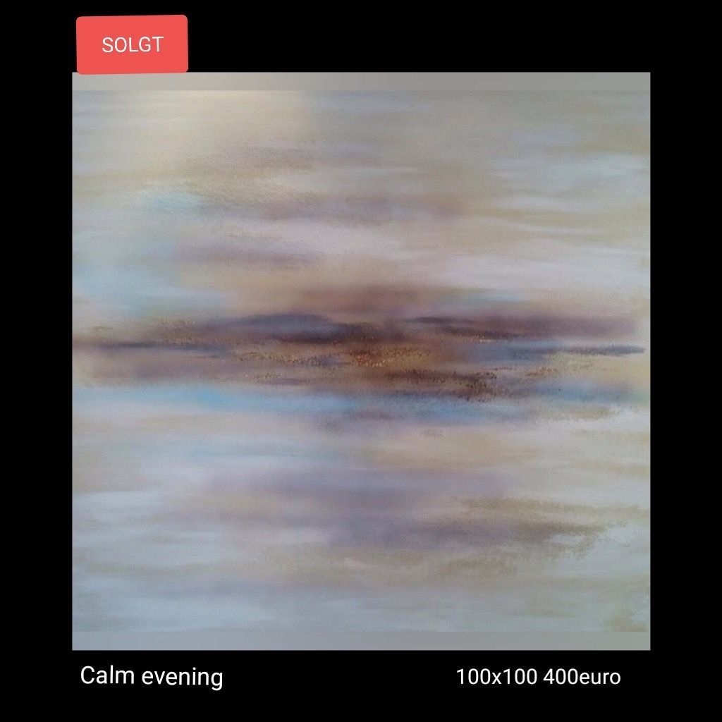 It is a painting of a calm evening.