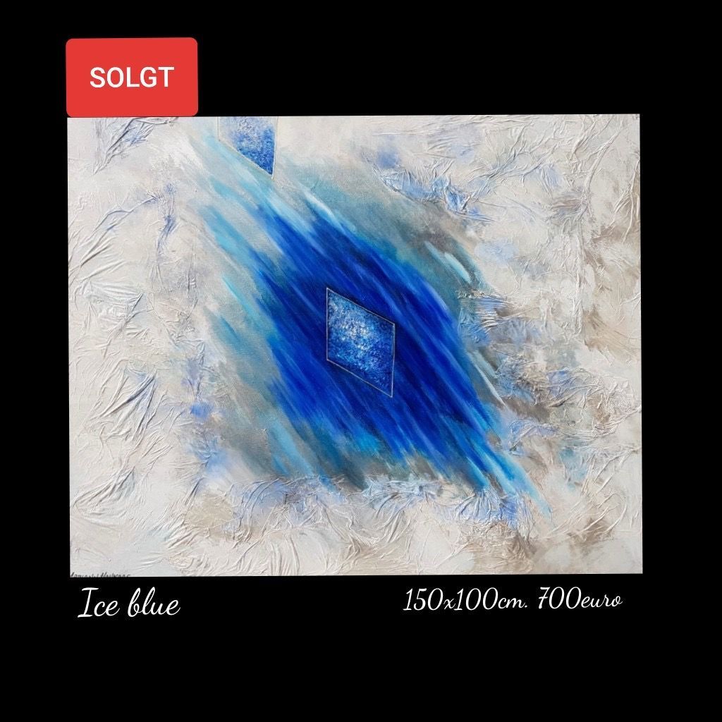 A painting of ice blue is for sale