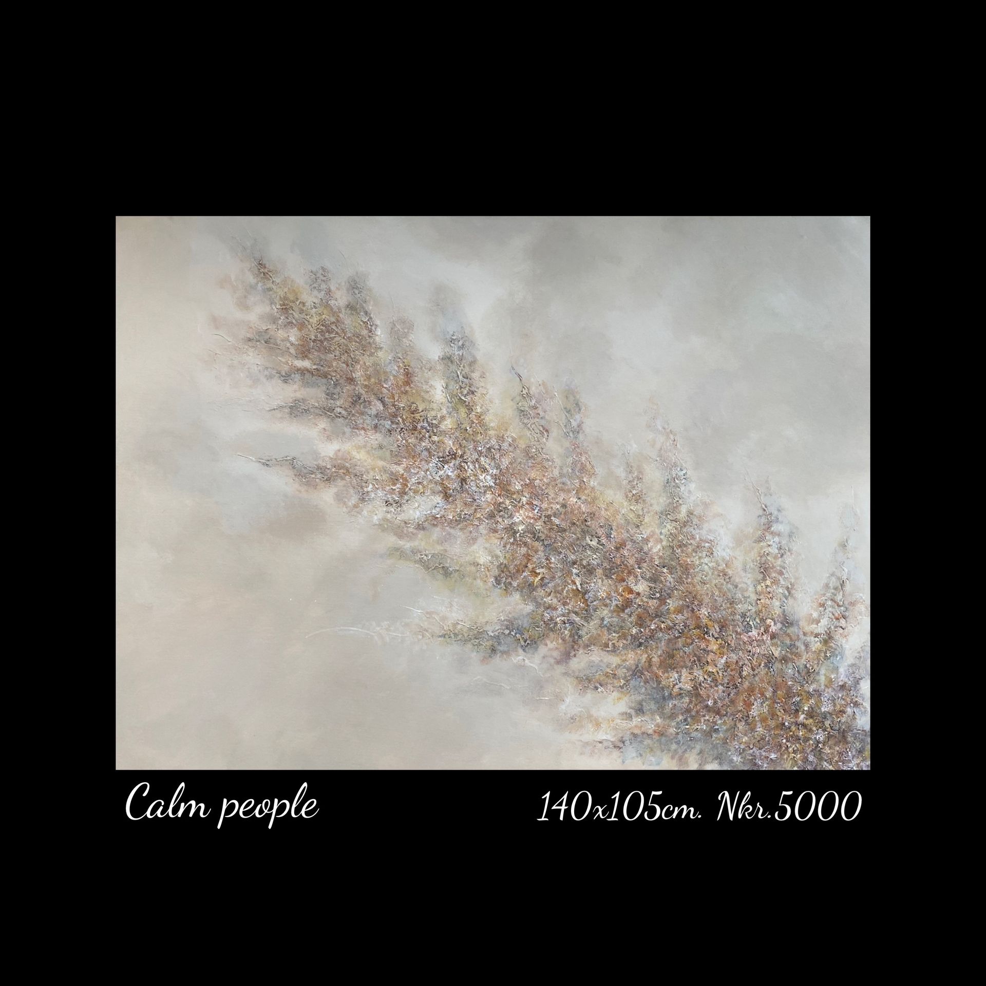 A painting of a tall grass plant on a white background.