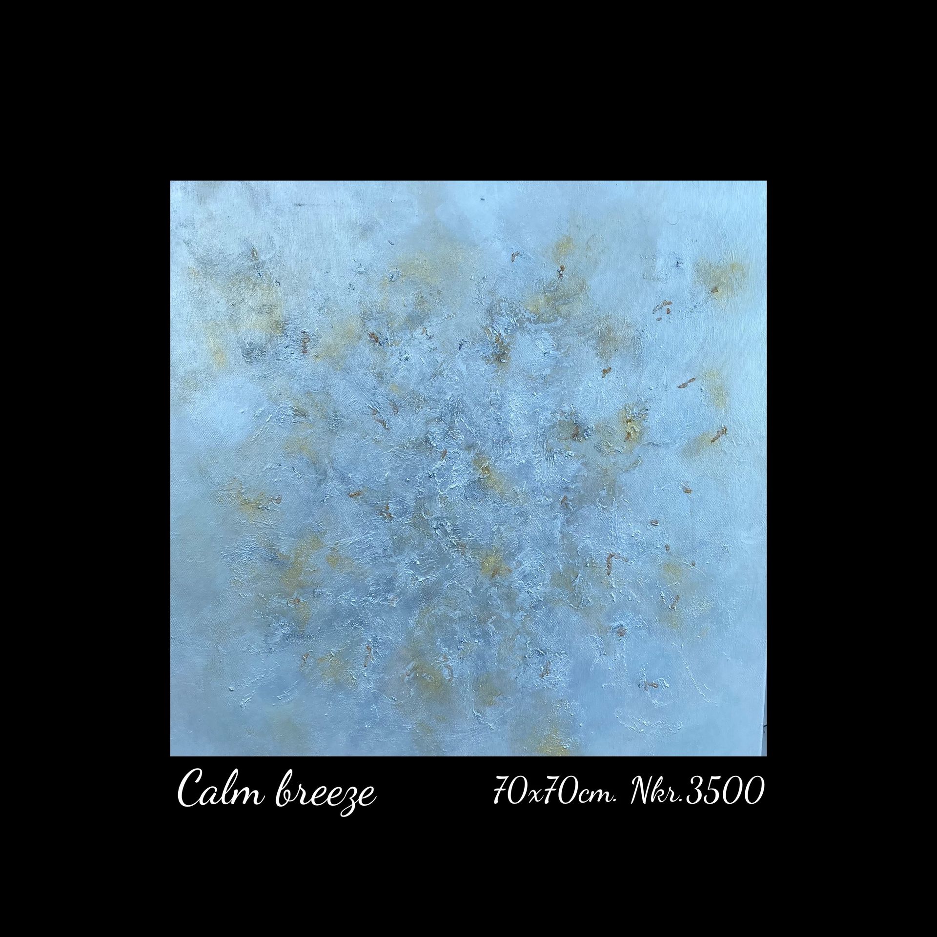 A picture of a painting titled calm breeze