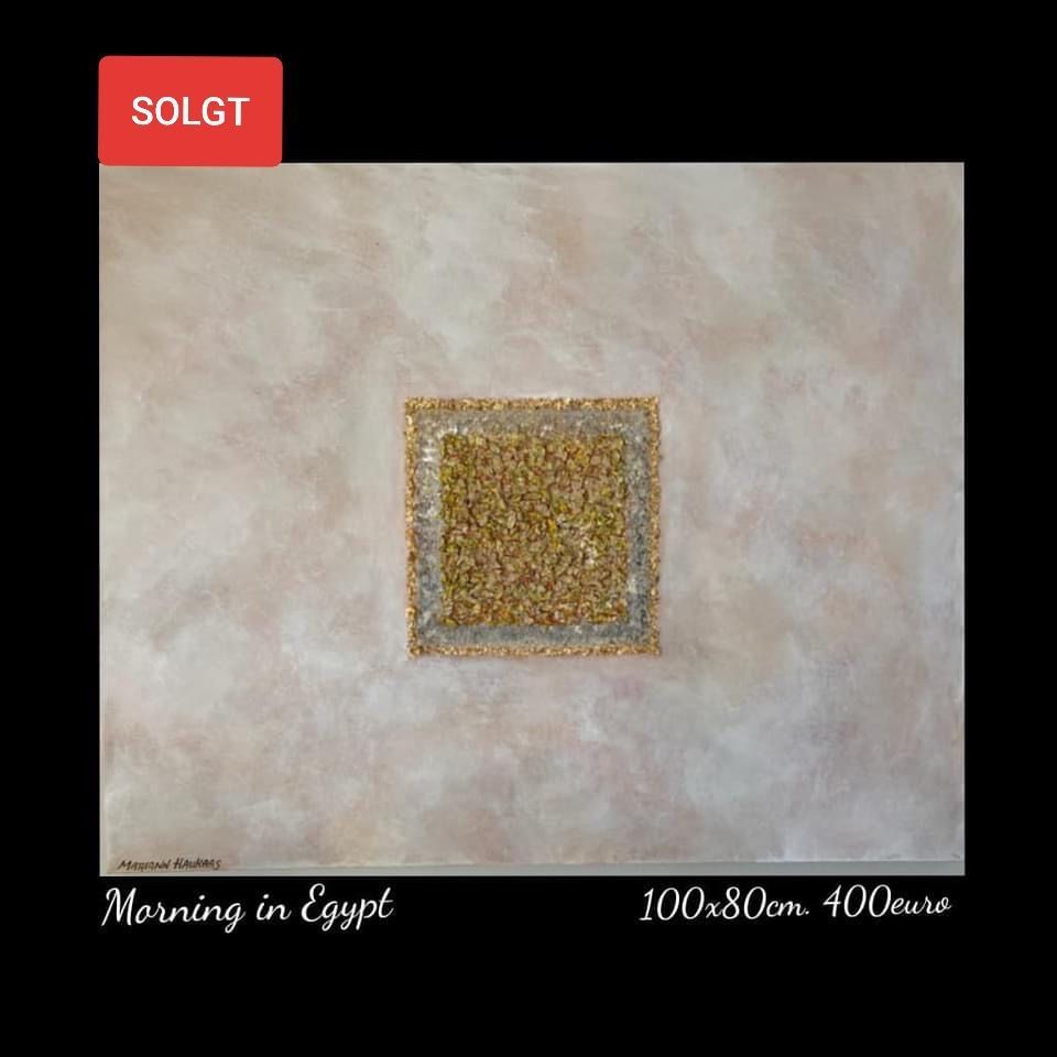 A painting titled morning in egypt is for sale