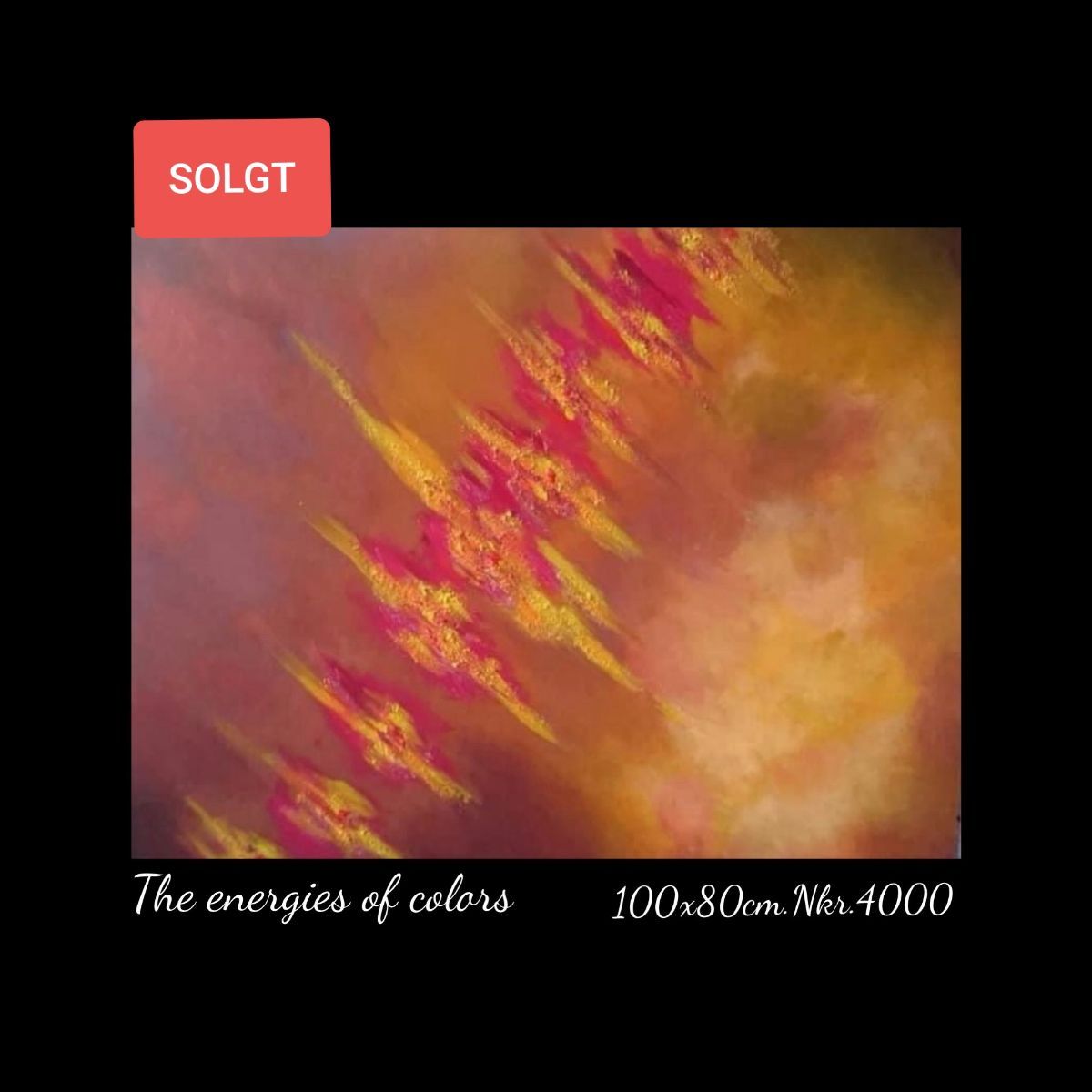 A picture of a painting titled the energies of colors