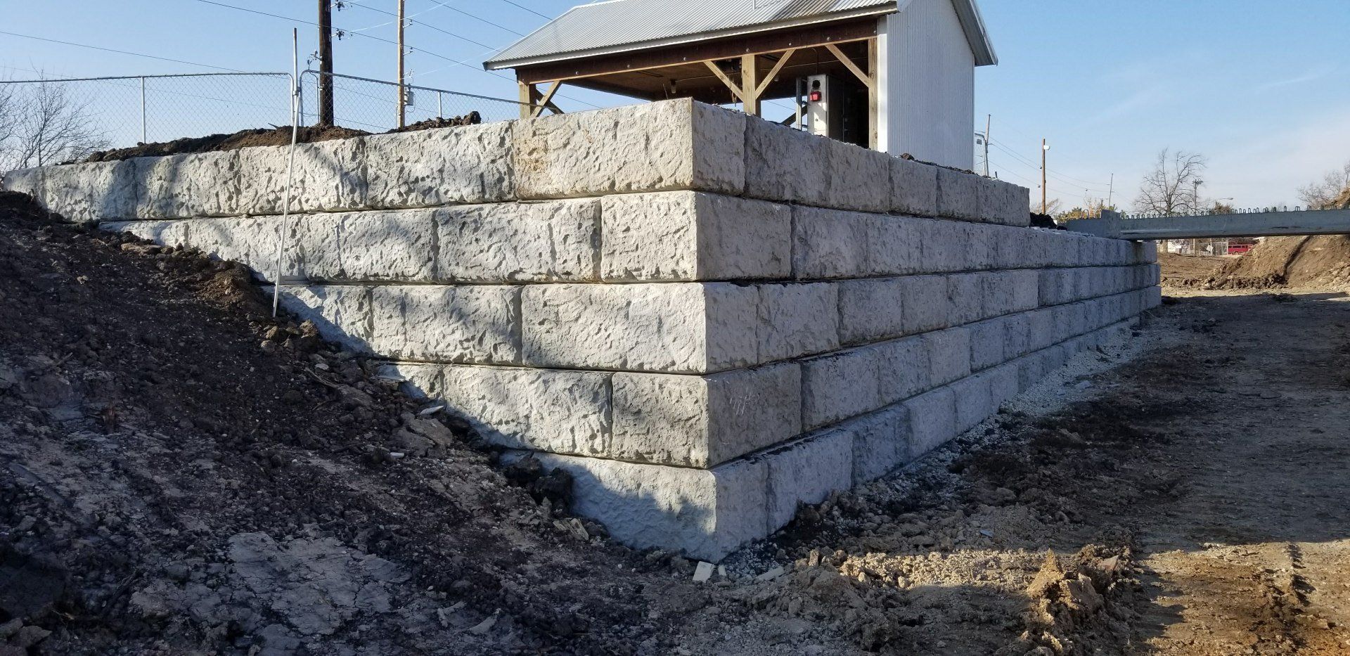 Cement Block — Wall Under Construction in Wichita, KS