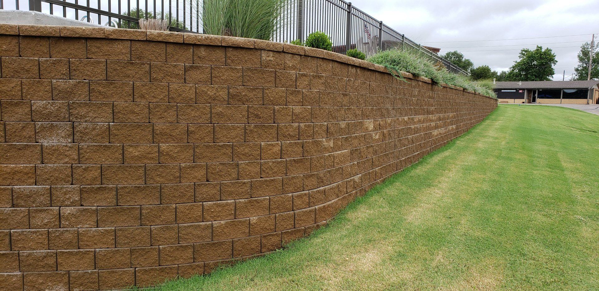 Patio Wichita Kansas — Brown Brick Wall in Wichita, KS