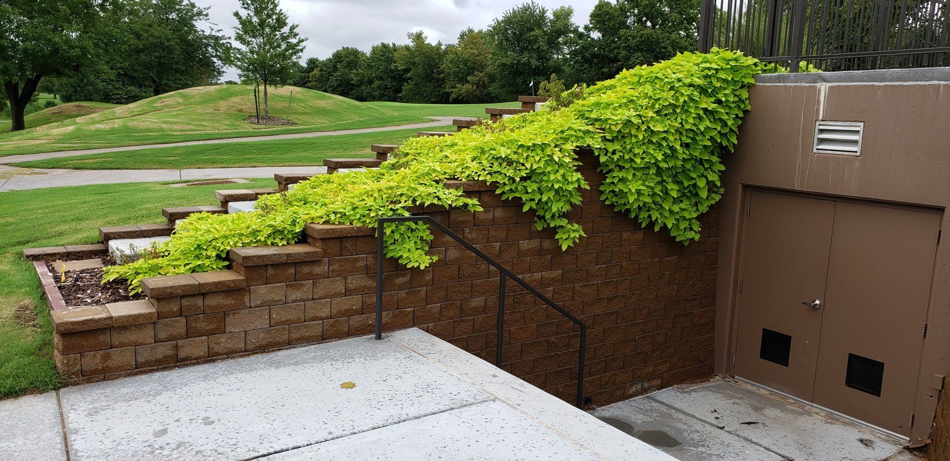 Wall — Retaining Wall With Leaves in Wichita, KS