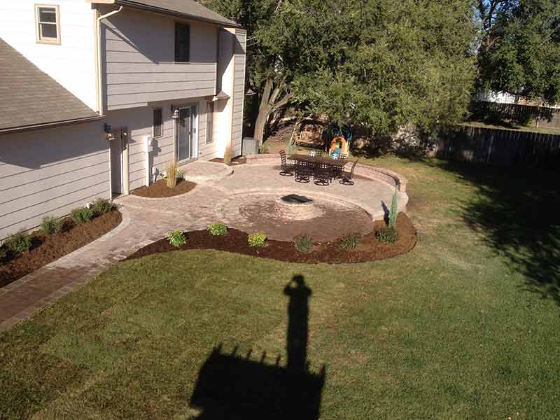 House with Landscape in Front Yard — Hardscaping in Wichita, Kansas