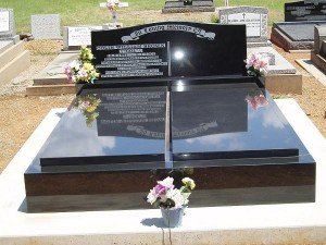 Shiny black double monument — Double Monuments in Dubbo, NSW