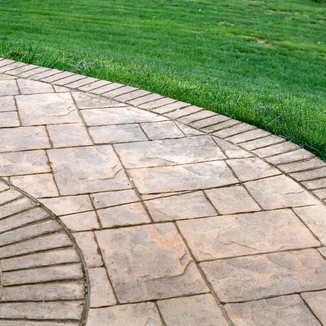 A row of houses with a white picket fence in a residential neighborhood.