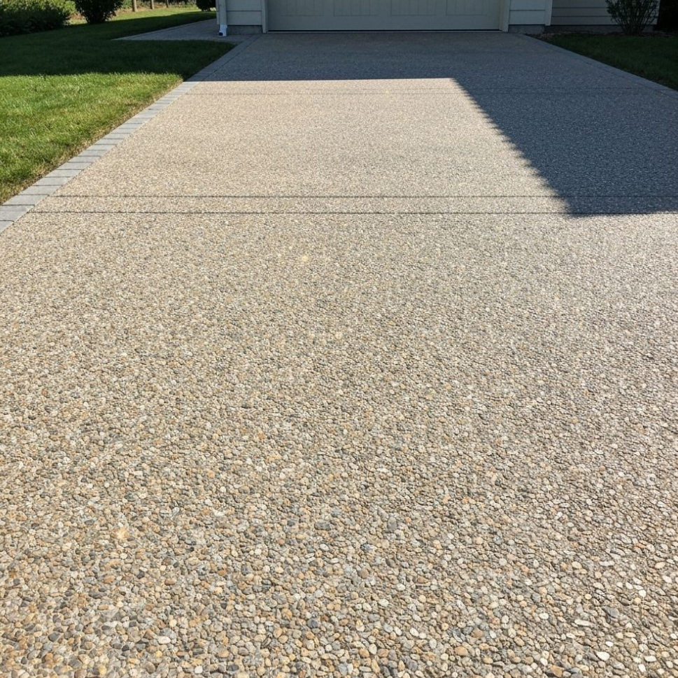 A row of houses with a white picket fence in a residential neighborhood.