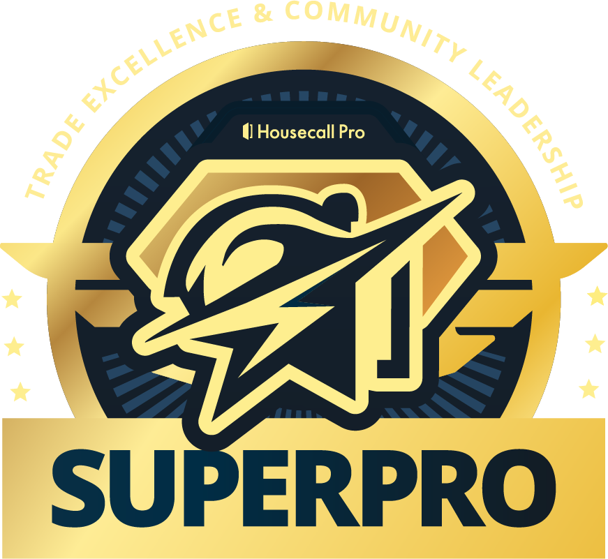 A logo for superpro trade excellence and community leadership