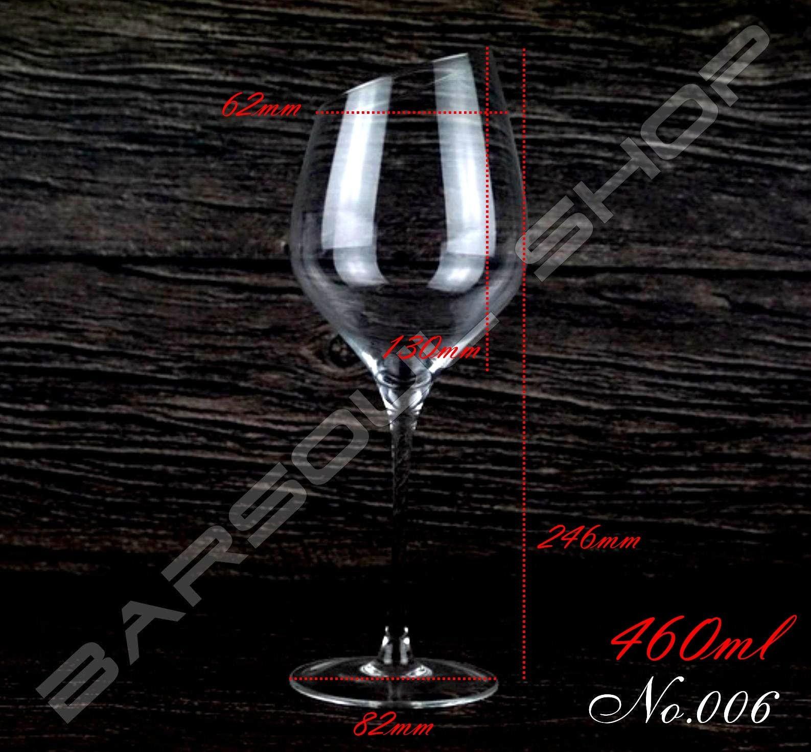 006斜口紅白酒杯 460cc.