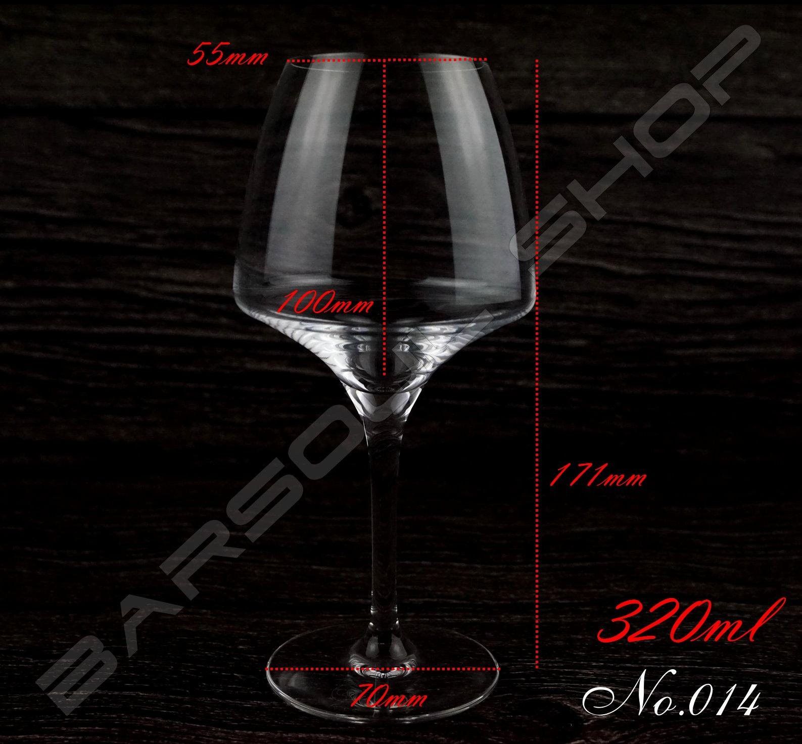 014 C&S 紅白酒杯 320cc.