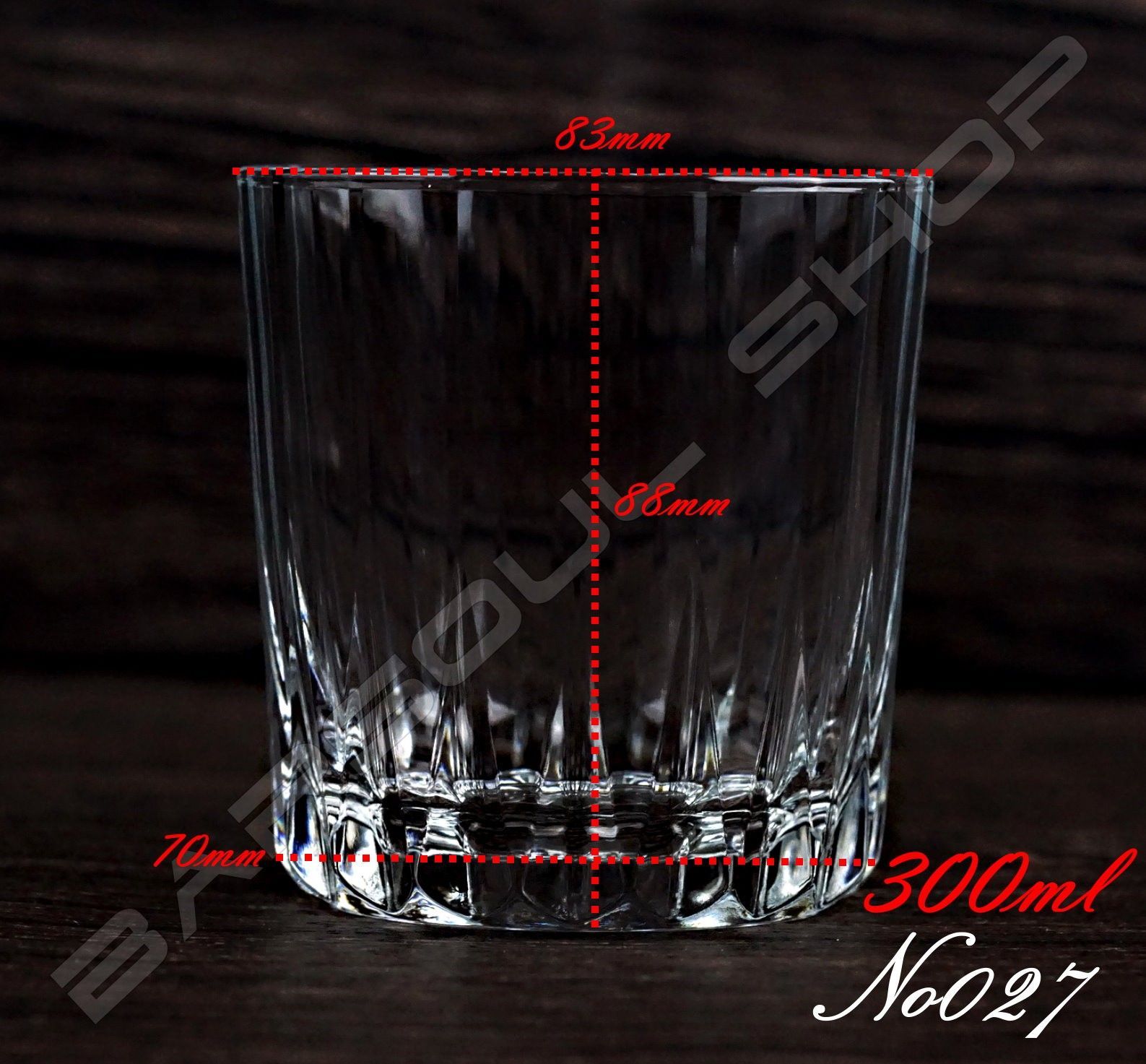 027花底威士忌杯 300ml.