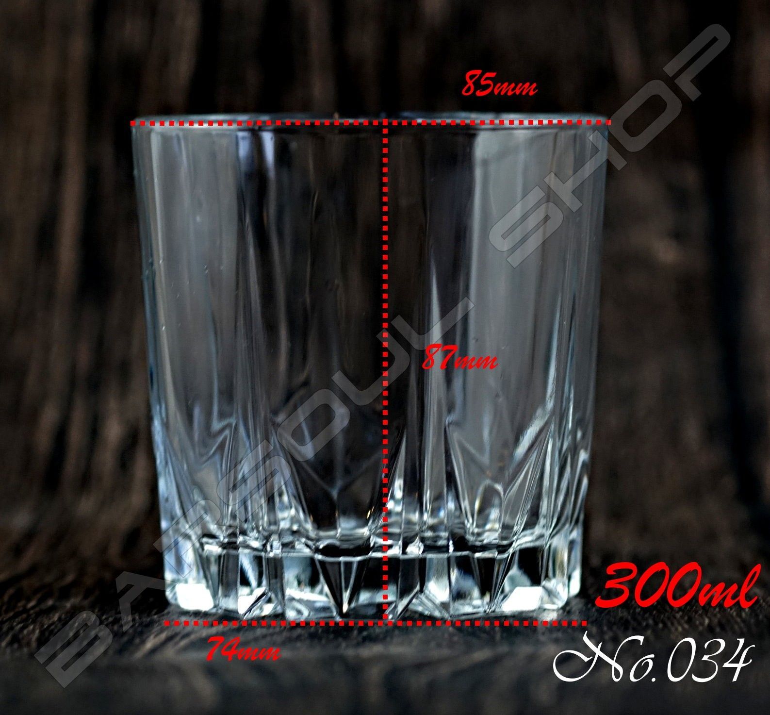 027花底威士忌杯 300ml.
