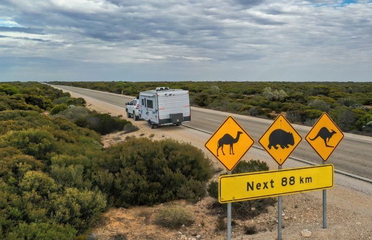 Large RV Parked On Side Of Road In Regional Australia — Caravan Experts In The Charters Towers Region, QLD