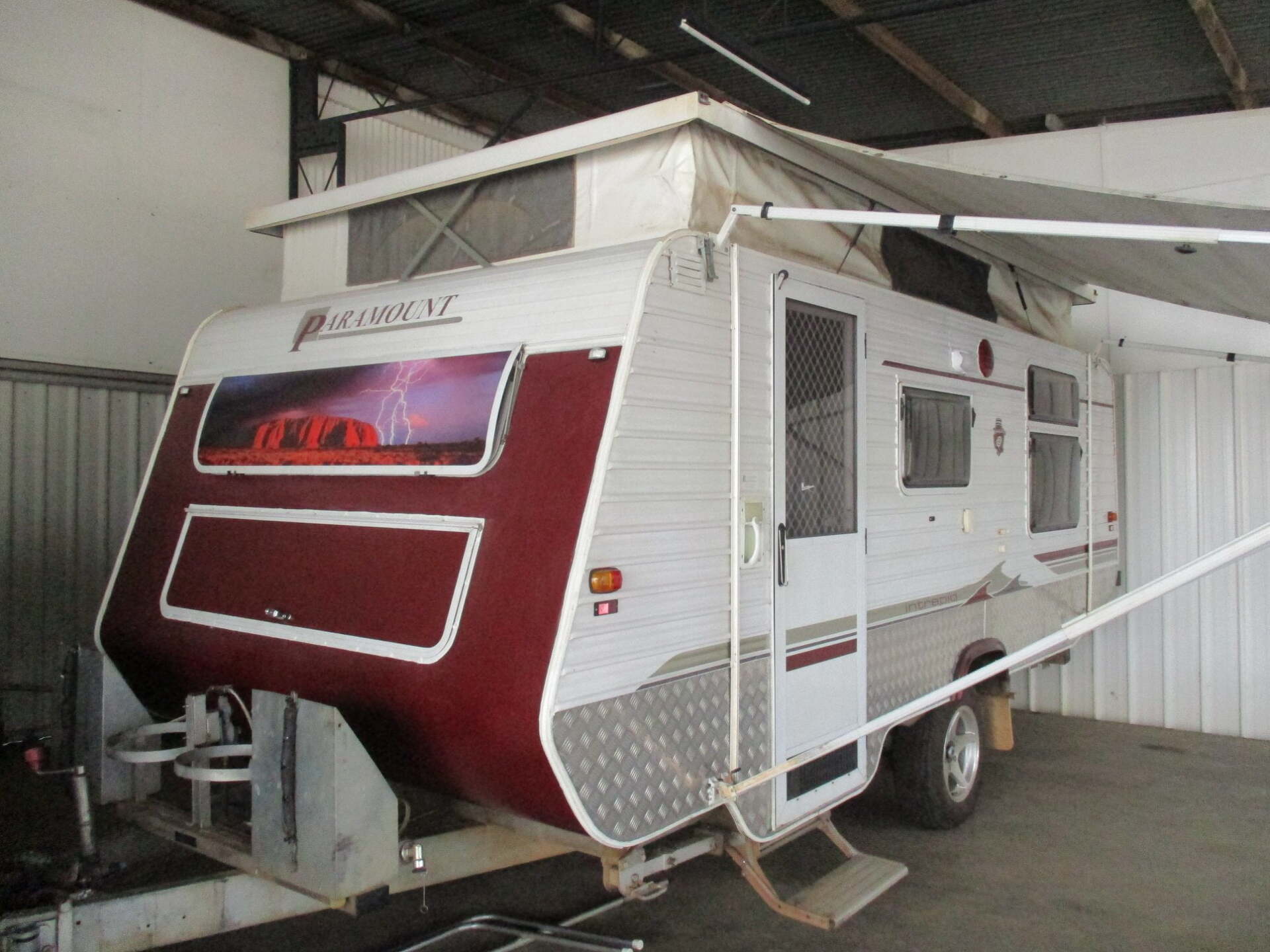 Red & White Paramount Caravan — Caravan Experts In The Charters Towers Region, QLD