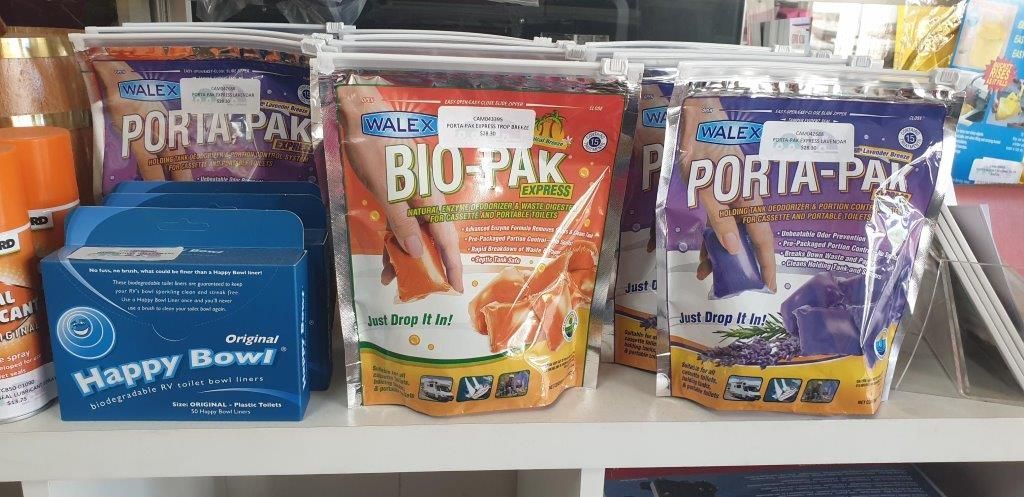 Shelf With Food Packages — Caravan Experts In The Charters Towers Region, QLD