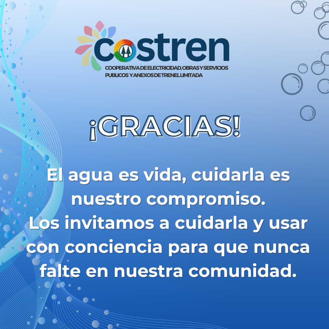 Gráfico azul con el logotipo de