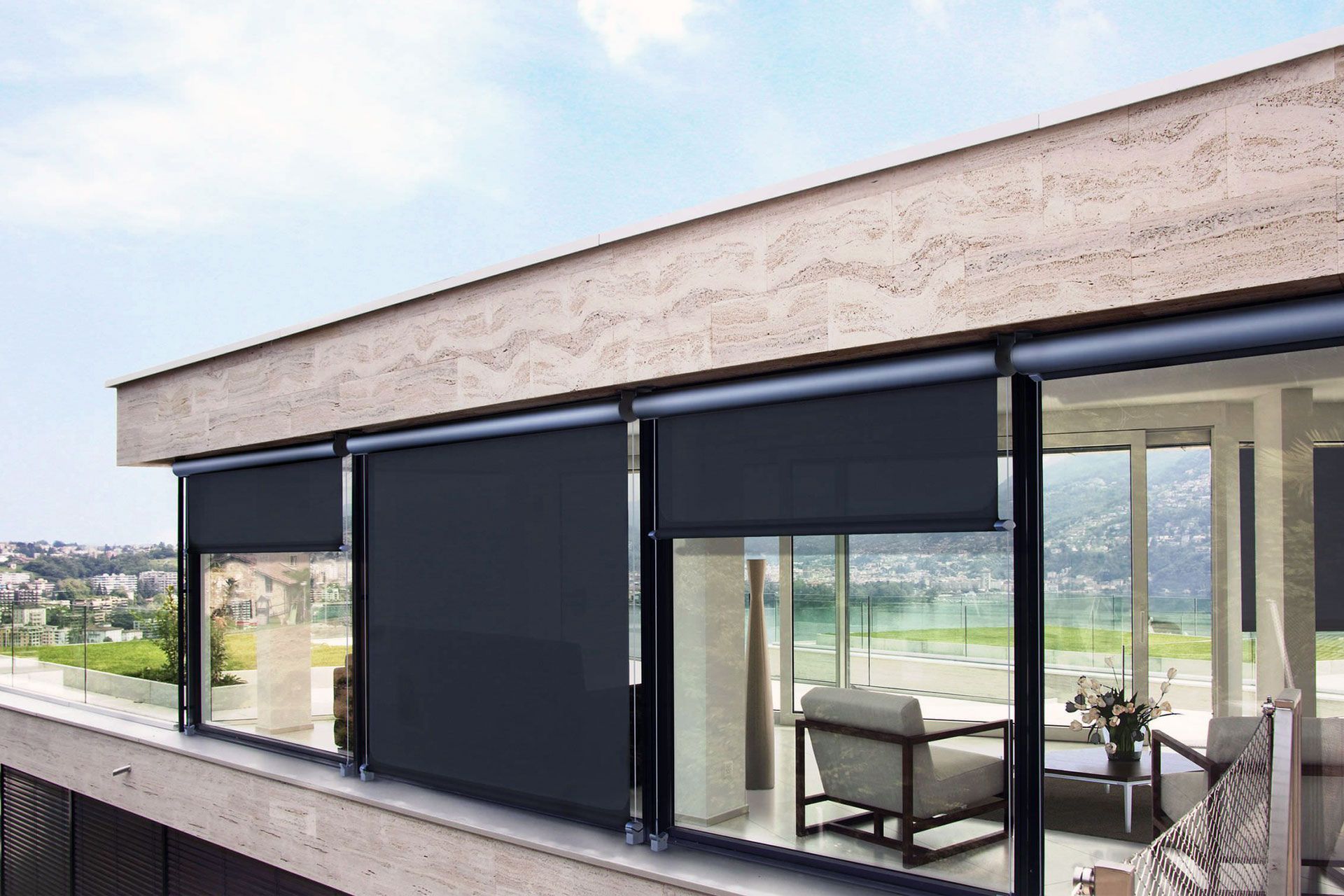 tende a caduta da esterno